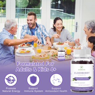 Foto 3 | Foto 3 | Complemente Las Gomitas De Saúco Afxmate Sambucus Con Zinc Y Vitamina C - Venta Internacional.