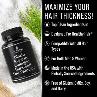 Foto 2 | Foto 2 | Suplemento Para El Crecimiento Del Cabello Maximizador Del Grosor Del Cabello 5 En 1 - Venta Internacional.