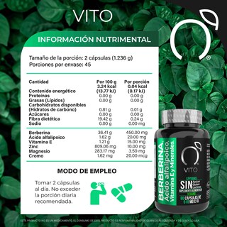 Foto 5 | Foto 5 | Berberina Ácido Alfa Lipoico Vitamina E Vito