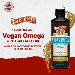 Foto 3 | Foto 3 | Suplemento De Aceite Líquido De Lino Y Algas Vegan Omega De Barlean 480 Ml - Venta Internacional.