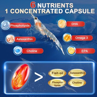 Foto 7 | Foto 7 | Suplemento De Aceite De Krill Zebora 1200 Mg De Omega 3 Con Astaxantina - Venta Internacional.