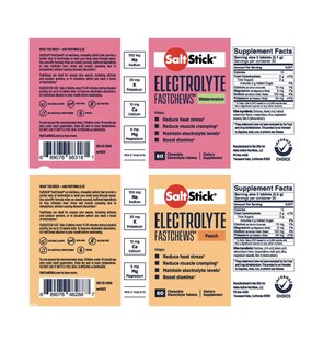 Foto 2 | Foto 2 | Electrolyte Fastchews Saltstick 60 Unidades De Melocotón Y Sandía - Venta Internacional.