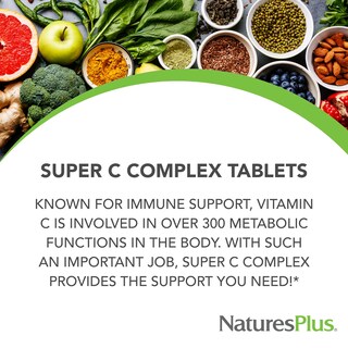 Foto 3 | Foto 3 | Suplemento Natures Plus Super C Complex 1000 Mg 90 Cápsulas - Venta Internacional