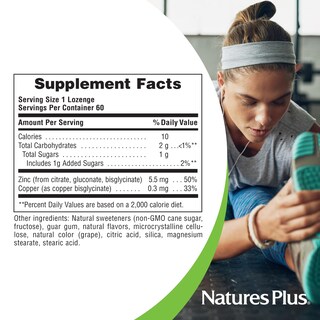 Foto 4 | Foto 4 | Pastilla De Zinc Supplement Naturesplus Immune 60 Porciones - Venta Internacional.