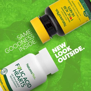 Foto 2 | Foto 2 | Suplemento Natures Plus Folic Acid Hearts 90 Capsulas - Venta Internacional