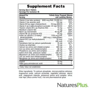 Foto 5 | Foto 5 | Suplemento Alimenticio Natures PlusMultivitamínico Prenatal Naturesplus Ultra 90 Capsulas - Venta Internacional
