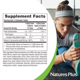 Foto 5 | Foto 5 | Suplemento Alimenticio Natures Plus Vitamina C 180 Tabletas Masticables - Venta Internacional