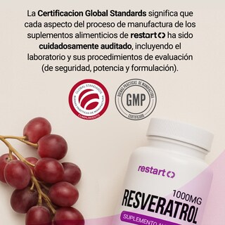 Foto 3 | Foto 3 | Suplemento Alimenticio Restart Resveratrol Trans 60 Cápsulas