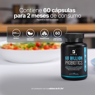 Foto 7 | Foto 7 | 60 Billones De Probióticos Con 60 Cápsulas Y Una Concentración De 3 Cepas De Probióticos 60 Billion Probiotics B Life