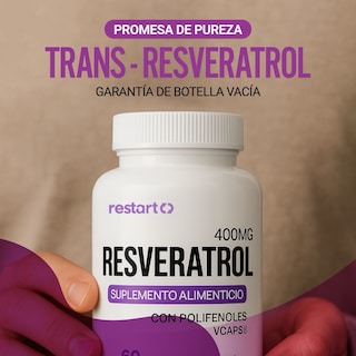 Foto 6 | Foto 6 | Suplemento Alimenticio Restart Resveratrol Trans 60 Cápsulas