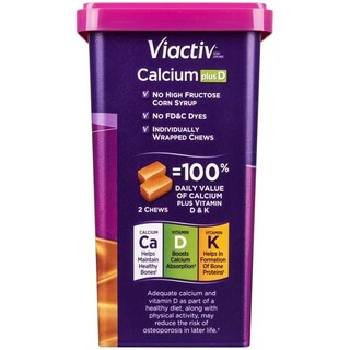 Foto 4 | Foto 4 | Suplemento Alimenticio Viactiv Max Calcio y Vitamina D3 100 Masticables - Venta Internacional