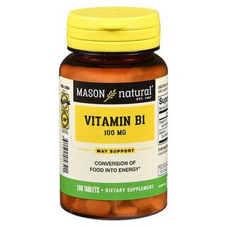 Foto 1 | Foto 1 | Vitamina B-1 Mason 100 Comprimidos - Importado de Estados Unidos
