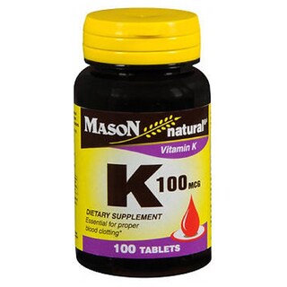 Foto 1 | Foto 1 | Venta Internacional - Suplemento Alimenticio Mason 100 Comprimidos Vitamina K100