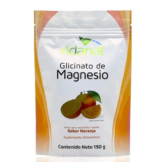 Foto 1 | Foto 1 | Glicinato de Magnesio Vidanat 150 G Sabor Naranja