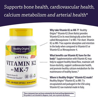 Foto 7 | Foto 7 | Venta Internacional - Suplemento De Vitamina K2 De Healthy Origins En Forma De Mk-7, 100 Mcg, 180 G