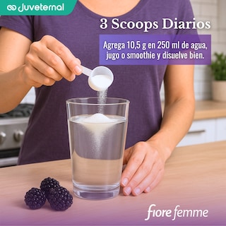 Foto 4 | Foto 4 | FIORE FEMME Péptidos Bioactivos de Colágeno para Articulaciones, Huesos y Músculos, Suplemento Alimenticio Sabor Zarzamora