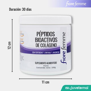 Foto 8 | Foto 8 | FIORE FEMME Péptidos Bioactivos de Colágeno para Articulaciones, Huesos y Músculos, Suplemento Alimenticio Sabor Zarzamora