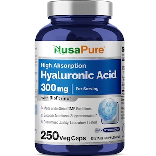 Foto 1 | Foto 1 | Venta Internacional - Suplemento De Ácido Hialurónico Nusapure 300 Mg 250 Cápsulas Vegetales