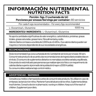 Foto 4 | Foto 4 | Redline Glutamina Redfox Natural 400gr