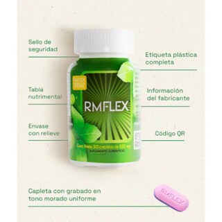 Foto 3 | Foto 3 | Rmflex 30 Comprimidos 850 Mg Pack 3
