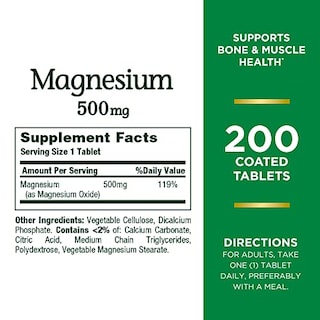 Foto 2 | Foto 2 | Venta Internacional - Tabletas De Magnesio Nature's Bounty 500 Mg