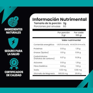 Foto 6 | Foto 6 | Suplemento Glicinato de Magnesio Puro 500 Mg 240 Cápsulas USDA
