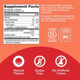 Foto 2 | Foto 2 | Venta Internacional - Gominola Probiótica Olly Digestive Support Melocotón 30 Ml