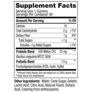 Foto 5 | Foto 5 | Venta Internacional - Gominola Probiótica Olly Digestive Support Melocotón 30 Ml