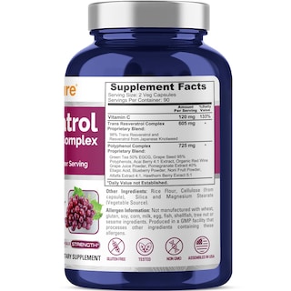Foto 2 | Foto 2 | Venta Internacional - Suplemento Nusapure Resveratrol & Polyphenol Complex 1450 Mg
