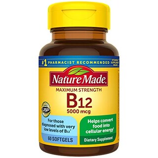 Foto 1 | Foto 1 | Venta Internacional - Suplemento De Vitamina B12 Nature Made 5000 Mcg 60 Cápsulas Blandas