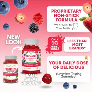 Foto 3 | Foto 3 | Gomitas Prenatales Con Vitaminas Lunakai Con Hierro Y Ácido Fólico 60 Unidades - Venta Internacional