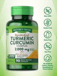 Foto 3 | Foto 3 | Suplemento Del Complejo De Curcumina Y Cúrcuma Nature's Truth 2000 Mg 9 - Venta Internacional.