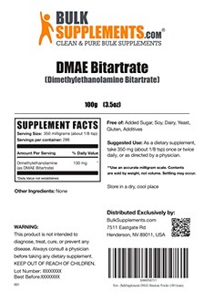 Foto 2 | Foto 2 | Suplemento Bulksupplements.com Bitartrato Dmae En Polvo De 100 G - Venta Internacional.