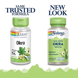 Foto 3 | Foto 3 | Suplemento Solaray Okra Fruit 1600 Mg, Ayuda A La Digestión 100 - Venta Internacional.