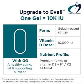 Foto 3 | Foto 3 | Diseños De Suplementos Para La Salud D-evail 10k De Vitamina D, 10,000 Ui - Venta Internacional.
