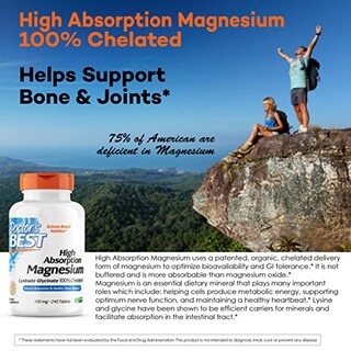 Foto 5 | Foto 5 | Supplement Doctor's Best Magnesio De Alta Absorción 100 Mg - Venta Internacional.