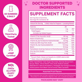 Foto 4 | Foto 4 | Gomitas Vitamínicas Posnatales Pink Stork Total Para Mujer, 60 Unidades - Venta Internacional.