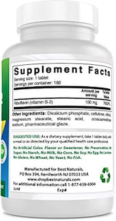 Foto 5 | Foto 5 | Suplemento Best Naturals De Vitamina B2 (riboflavina) 100 Mg 180 T - Venta Internacional.