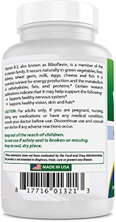 Foto 6 | Foto 6 | Suplemento Best Naturals De Vitamina B2 (riboflavina) 100 Mg 180 T - Venta Internacional.