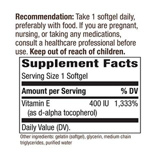 Foto 3 | Foto 3 | Suplemento De Vitamina E De Nature's Way Con 400 Ui De D-alfa Tocoferol - Venta Internacional.