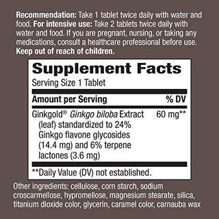 Foto 3 | Foto 3 | Suplemento Nature's Way Ginkgold 150 Comprimidos - Venta Internacional.