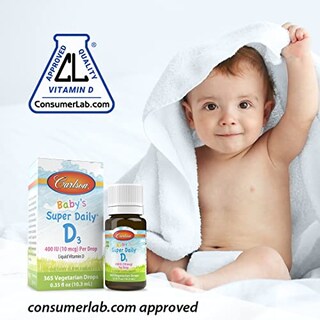 Foto 2 | Foto 2 | Gotas De Vitamina D Carlson Baby's Super Daily D3 400 Ui Durante 1 Año - Venta Internacional.