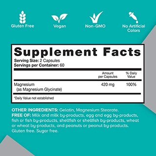 Foto 4 | Foto 4 | Suplemento: Cápsulas De Magnesio Qunol (420 Mg) Para La Salud Ósea (12) - Venta Internacional.