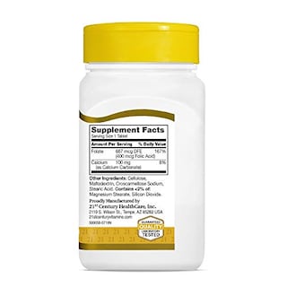 Foto 5 | Foto 5 | Suplemento De Ácido Fólico Del Siglo Xxi, Tabletas De 400 Mcg, 250 Unidades - Venta Internacional.