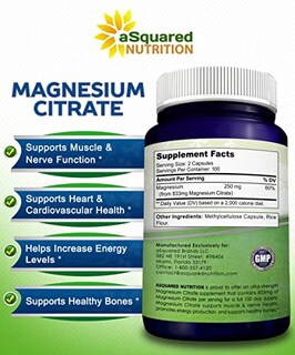 Foto 4 | Foto 4 | Suplemento Squared Nutrition Citrato De Magnesio 833 Mg - Venta Internacional.