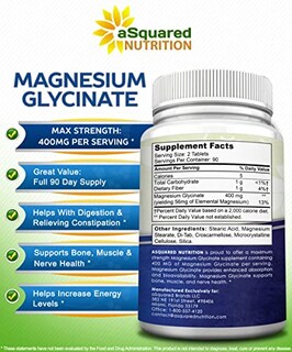 Foto 6 | Foto 6 | Suplemento De Glicinato De Magnesio De Squared Nutrition 400 Mg - Venta Internacional.
