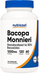 Foto 1 | Foto 1 | Suplemento Nutricost Bacopa Monnieri 1000 Mg 120 Cápsulas - Venta Internacional.