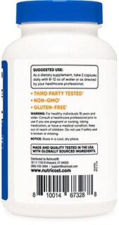 Foto 3 | Foto 3 | Suplemento Nutricost Bacopa Monnieri 1000 Mg 120 Cápsulas - Venta Internacional.