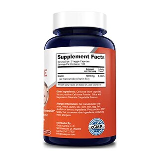 Foto 2 | Foto 2 | Suplemento De Niacinamida Nusapure 1000 Mg 200 Cápsulas Vegetarianas - Venta Internacional.