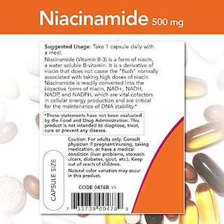 Foto 3 | Foto 3 | Supplement Now Foods Niacinamida 500 Mg De Vitamina B-3 100 Cápsulas - Venta Internacional.